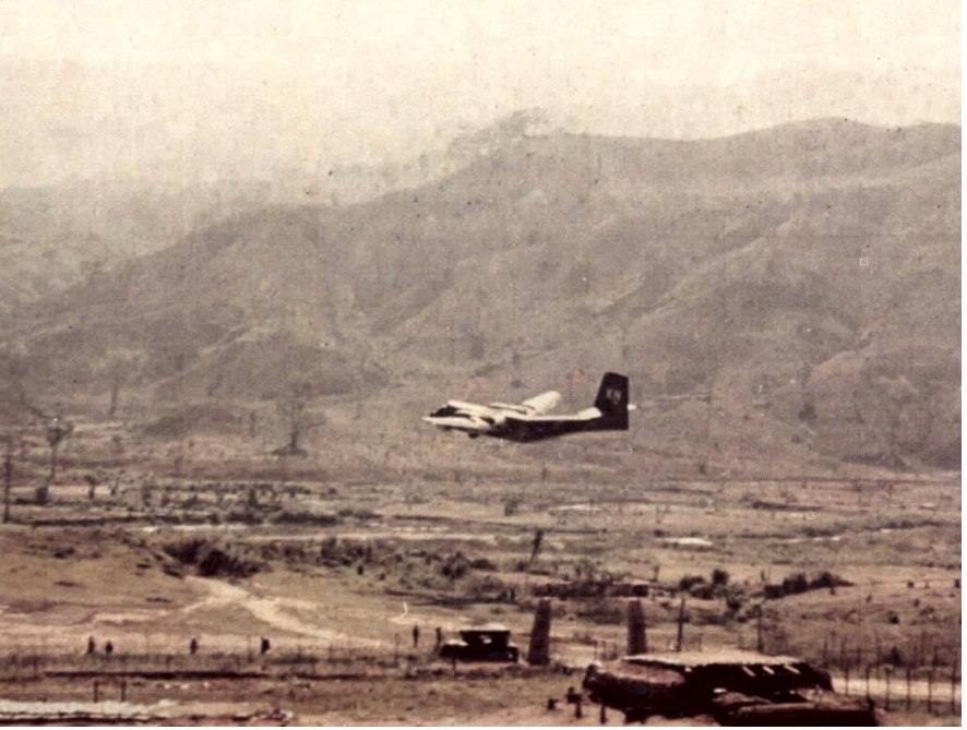 Caribou aircraft in flight