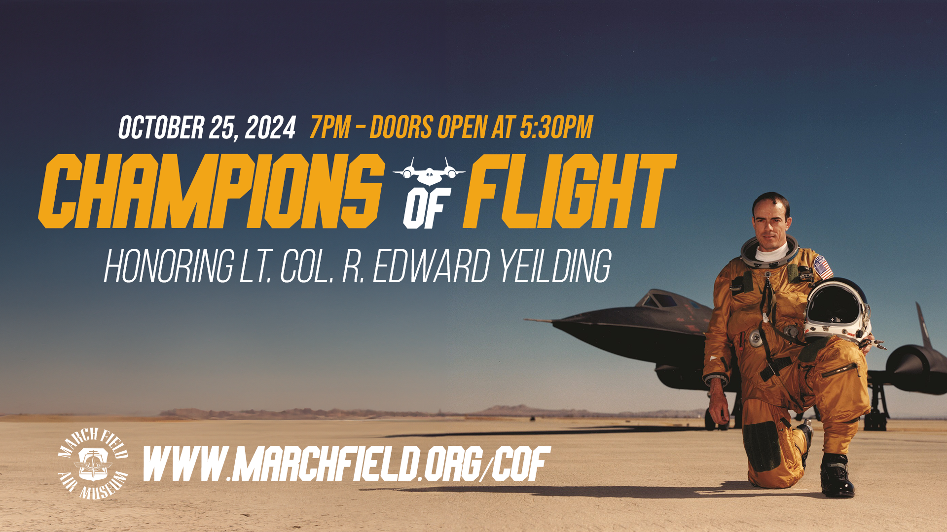 Champions of Flight event banner